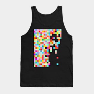 Abstract Color pixel melt 2 Tank Top